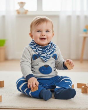 ayıcılık baskılı patiksiz tulum