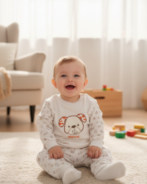 köpek baskılı 2li takım